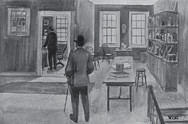 Эдвин Томас Холмс увидел, как Чарльз Вильямс пользуется телефоном. 1877.jpg