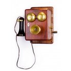 Телефонный аппарат индукторного вызова с микрофоном и наушником