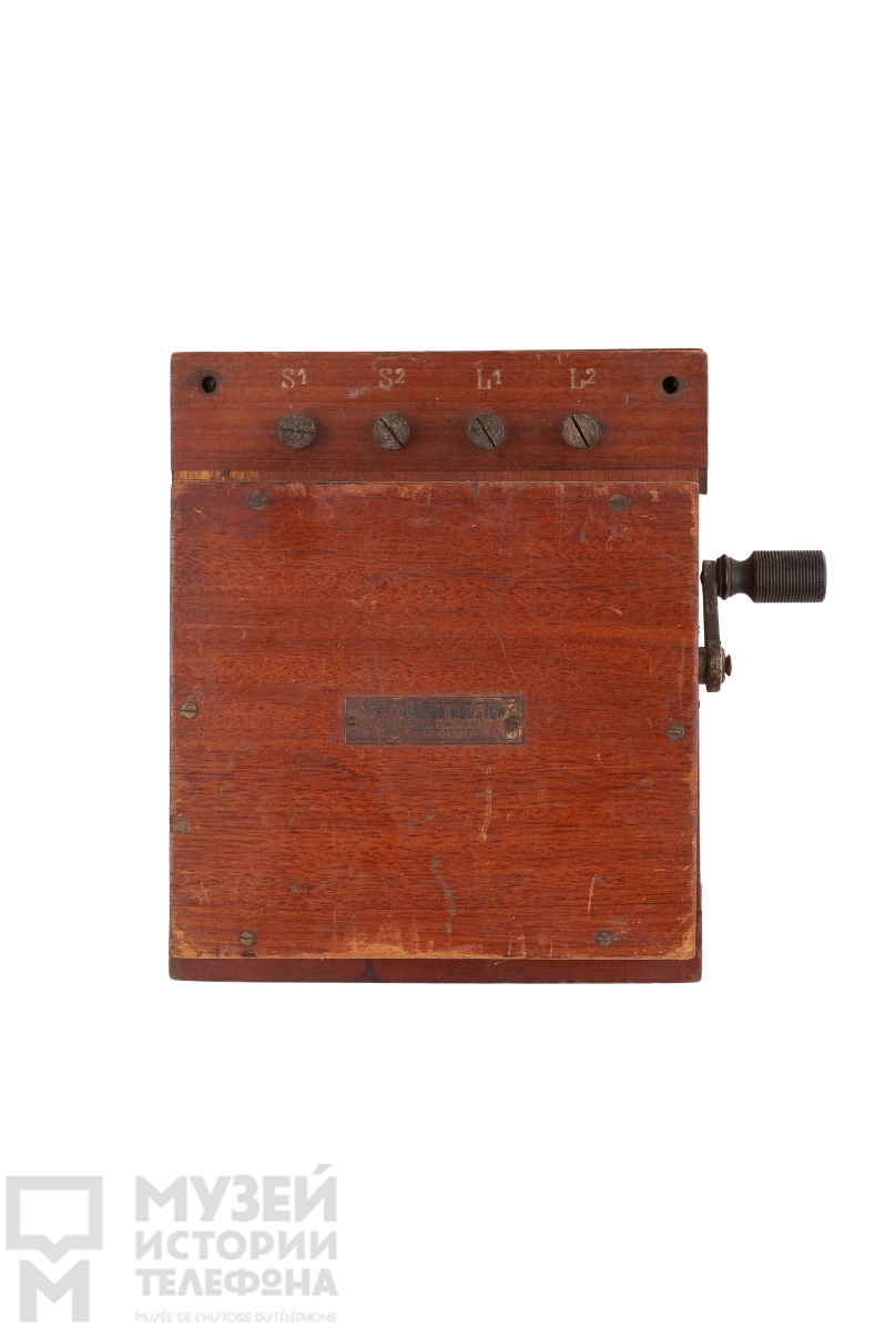 Электромагнитный индуктор в деревянном корпусе