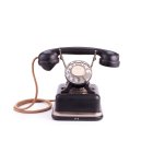 Телефонный аппарат системы АТС с микротелефонной трубкой и поляризованным звонком в корпусе из листового металла