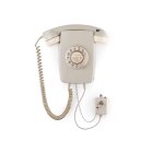 Настенный телефонный аппарат системы АТС с блокиратором и регулятором громкости разговора