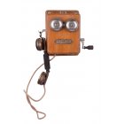 Телефонный аппарат индукторного вызова с микротелефонной трубкой и наружным поляризованным звонком, система МБ