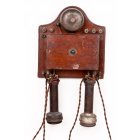 Телефонный аппарат батарейного вызова системы МБ с двумя трубками Белла